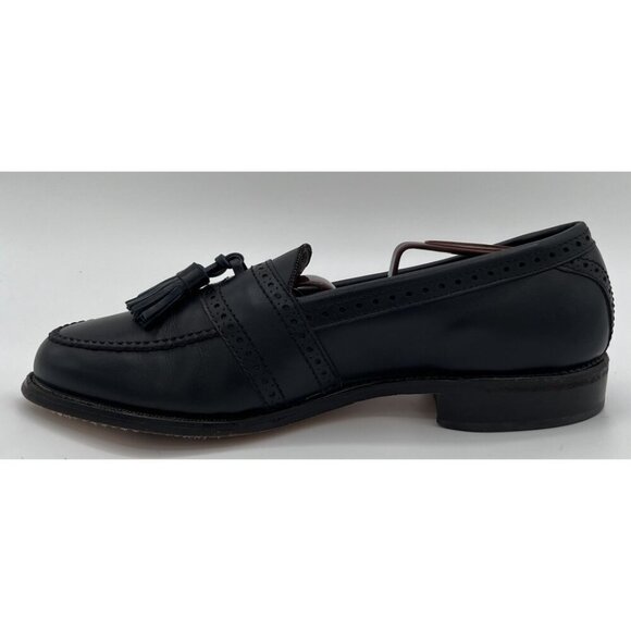 Allen Edmonds Harvard Loafers Brogue Tassel Dark Navy Blue Shoes Mens Size 7 C main image 8
